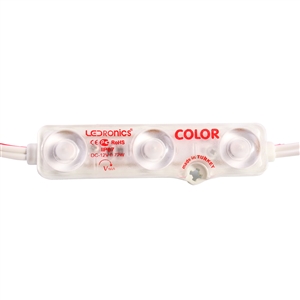 Ledronics LED Signage Module 12V CV 0,72W IP67 3Led 160D Red