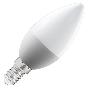 ACK Candel LED Bulb White Glass E14 220VAC 5W 375lm 3.000K