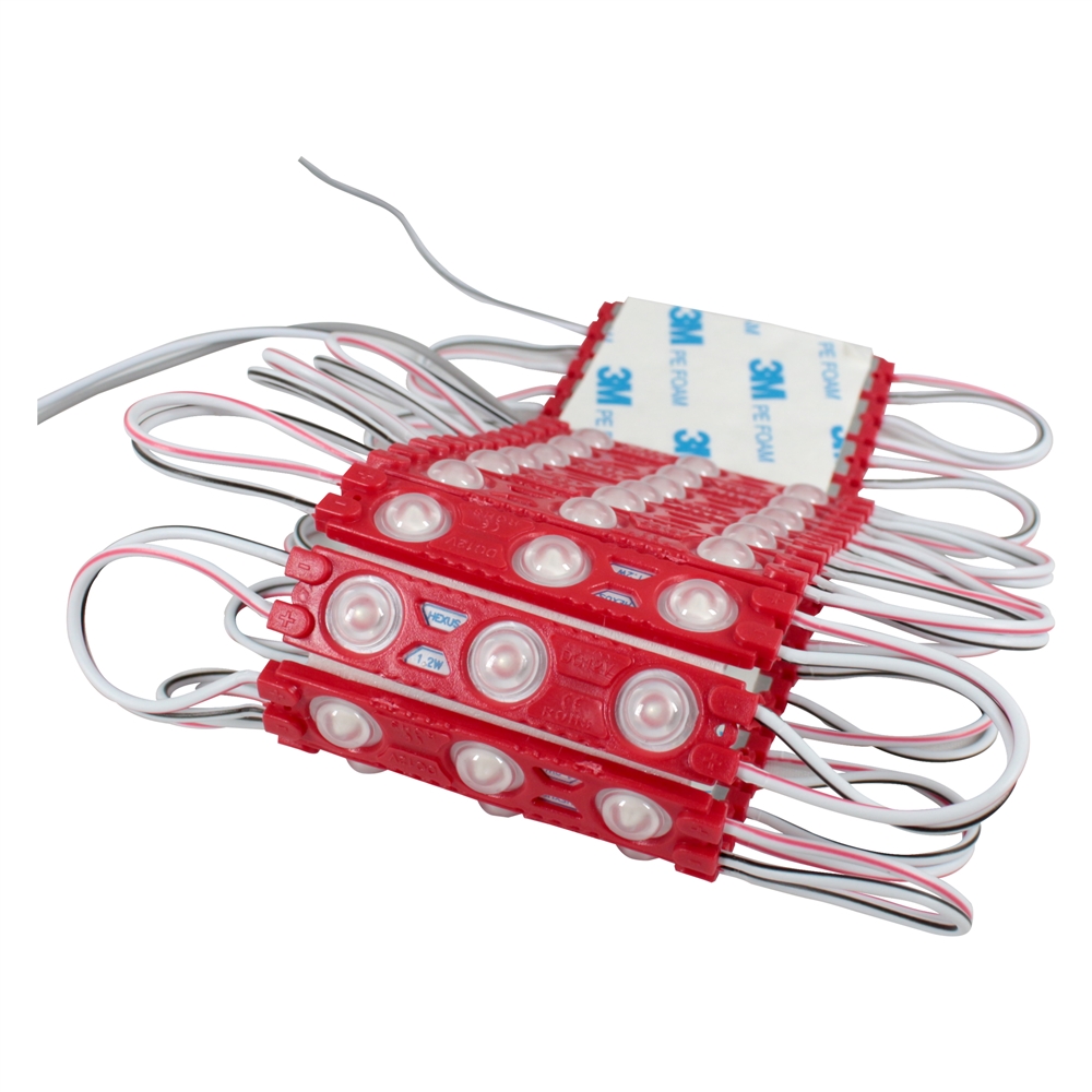 Hexus Super Module Led 12v 1.2w Red 160° 13 X 60 Mm 7 Cm Cable - Zenit LED