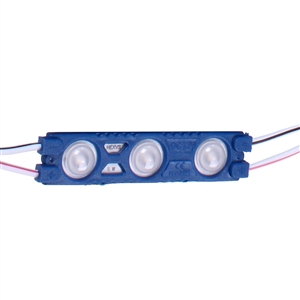 Hexus 2835 Çipli Lensli Enjeksiyon Modül Led 1W  12V  Mavi