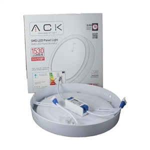 ACK İç Mekan Sıva Üstü Panel Led Armatür (220V - 18W)(Beyaz) AP03-01830