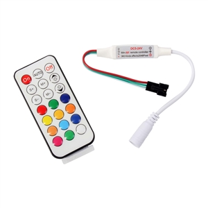 HEXUS Control Card Pixel RGBW with Button and IR Remote Control 12V - 24V 1x6A - 72W HEXUS 1 year quarantee