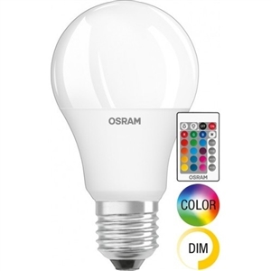 Aydınlatma Ampul Kumandalı Led  İç Mekan IP33 60W Rgb Osram 220 VAC beyaz kasa