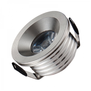 LED Spot Light Recessed IP33 220VAC 2W 3.000K White Chrome Case